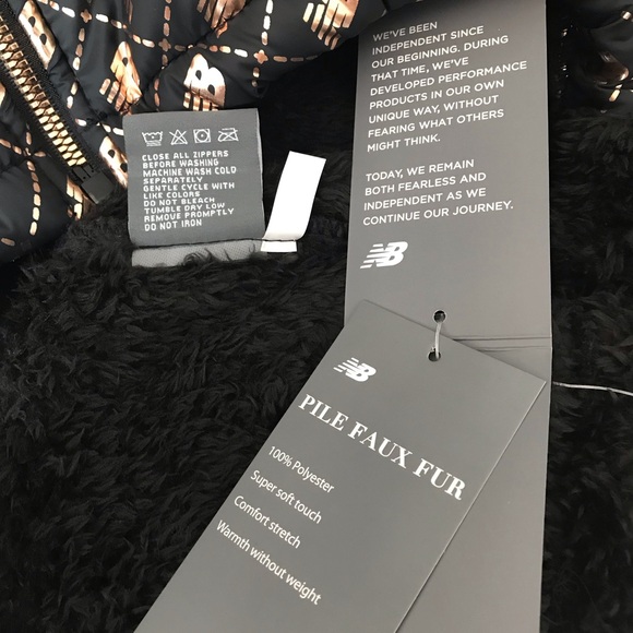 New Balance Black and Gold Women's Jacket - Picture 15 of 15